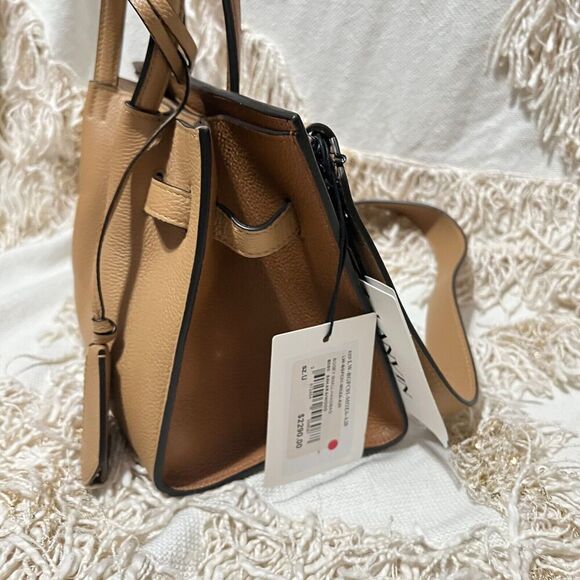 Lanvin Bogey Top Handle Bag Small Sahara/Wood NEW - Picture 4 of 14